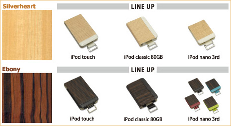 Lineup of iPod® cases